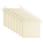 vidaXL Chaises pliables de jardin lot de 8 avec coussins Bois d'acacia