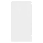 vidaXL Buffets 2 Pièces blanc brillant 37 5x35 5x67 5cm bois d'ingénierie