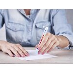 Marqueur Craie Liquide 4085 Blanc pointe Ronde 1-2 mm x 10 EDDING