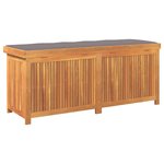 vidaXL Boîte à coussins d'extérieur 150x50x60 5cm bois massif d'acacia