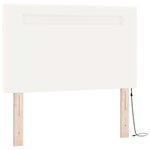 vidaXL Lit à ressorts avec matelas Blanc 120 x 200 cm Simili cuir