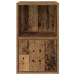 vidaXL Bibliothèque vieux bois 31x24x52 cm bois d'ingénierie