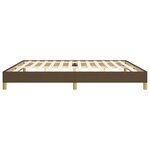 vidaXL Cadre de lit sans matelas marron foncé 200x200 cm tissu