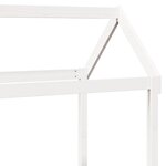 vidaXL Lit de jour avec toit sans matelas blanc 80x200 cm bois massif