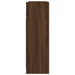 vidaXL Armoire à miroir de salle de bain Chêne marron 62 5x20 5x64 cm