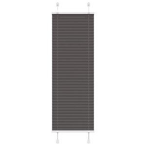 vidaXL Store plissé noir 45x100 cm largeur du tissu 44 4 cm polyester