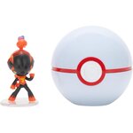Jazwares PKW4148 - Pokémon Charbambin et Speed Ball Clip 'N' Go
