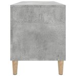 vidaXL Armoire à disques gris béton 100x38x48 cm bois d'ingénierie