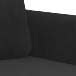vidaXL Fauteuil Noir 60 cm Velours