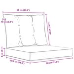 vidaXL Coussin de canapé d'extérieur 2 Pièces Motif feuille Polyester