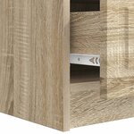 vidaXL Meuble TV Chêne Sonoma 147 x 34 5 x 27 cm Bois d'ingénierie