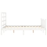 vidaXL Cadre de lit sans matelas blanc 120x200 cm bois de pin massif