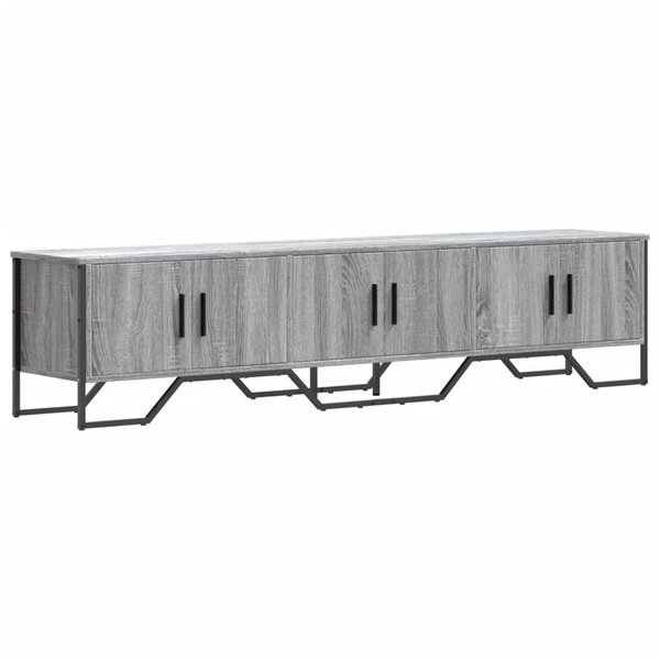 vidaXL Meuble TV sonoma gris 180x34x41 cm bois d'ingénierie