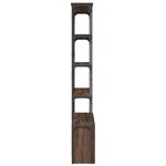 vidaXL Bibliothèque chêne marron 100x26x180cm bois ingénierie et métal