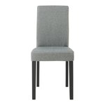 Lot de 2 chaises de salle à manger rembourrées 89 x 43 x 54 cm confortables salon design moderne cuisine gris clair 03_0009618