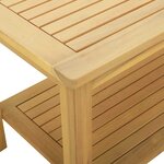 vidaXL Table d'appoint Huile Naturelle 90 x 50 x 45 cm