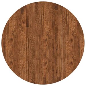 vidaXL Plateau de table Autre Marron foncé Ø 90 x 2.5 cm Chêne massif