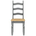 vidaXL Ensemble à manger Panama 5 Pièces gris bois de pin massif