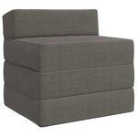 vidaXL Canapé-lit pliable Gris clair 200 x 70 x 15 cm