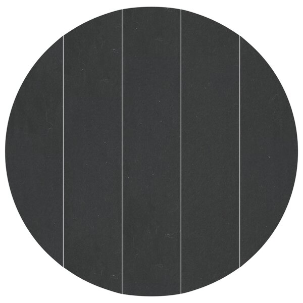 vidaXL Tapis de sol de piscine noir Ø 610 cm en tissu non tissé  rond
