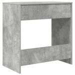 vidaXL Bureau avec étagère Gris 77 5 x 43 x 79 cm Bois d'ingénierie