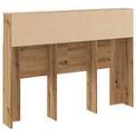 vidaXL Armoire de tête de lit chêne artisanal 140x19x103 5 cm