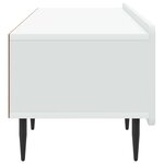 vidaXL Meuble TV Blanc 147 x 34 5 x 32 cm Bois d'ingénierie
