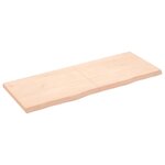 vidaXL Dessus de table 160x60x(2-6) cm bois de chêne massif non traité