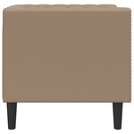 vidaXL Fauteuil Chesterfield cappuccino similicuir