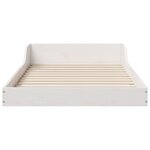 vidaXL Cadre de lit Blanc 90 x 190 cm Bois massif en pin