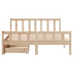 vidaXL Cadre de lit sans matelas 160x200 cm bois massif de pin