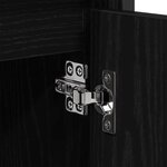 vidaXL Meuble de Lavabo de Salle de Bain Chêne noir 60 x 35 x 60 cm