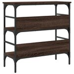 vidaXL Table console chêne marron 75x32x75 cm bois d'ingénierie