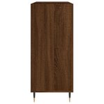 vidaXL Armoire à disques chêne marron 84 5x38x89 cm bois d'ingénierie