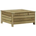 vidaXL Salon de jardin 5 Pièces avec coussins bois de pin imprégné