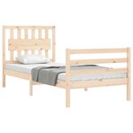 vidaXL Cadre de lit sans matelas bois massif