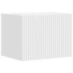 vidaXL Meuble TV mural Blanc 60 x 31 x 29.5 cm Bois d'ingénierie