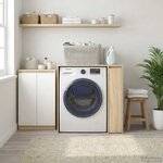 vidaXL Armoire pour machine à laver avec porte Sonoma 87 x 60 x 89 cm