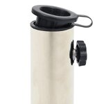 vidaXL Socle de parasol Noir 40x28x4 cm Granite