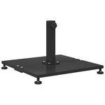 vidaXL Socles de parasol d'extérieur Noir 45 x 45 x 31 cm Acier