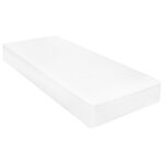 vidaXL Lit de repos avec matelas 90x200 cm Gris Bois de pin massif