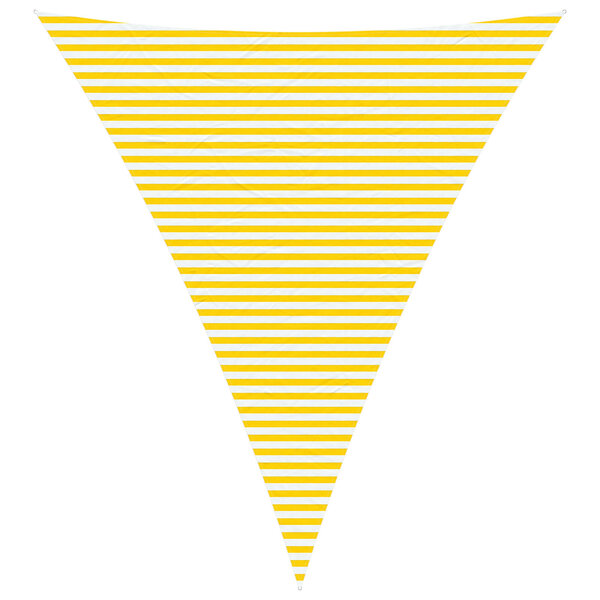 vidaXL Voile d'ombre Jaune et blanc 5 x 6 x 6 m 100   polyester Oxford