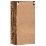 vidaXL Meuble mural Chêne fumé 55 x 29 x 100 cm Bois d'ingénierie