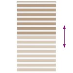 vidaXL Store zèbre marron sable largeur du tissu 130 9 cm polyester