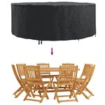 vidaXL Housse pour mobilier d'extérieur 244 x 244 x 71 cm
