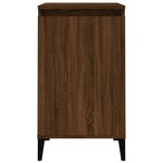 vidaXL Tables de chevet 2Pièces chêne marron 40x35x70cm bois d'ingénierie