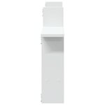 vidaXL Étagères murales 2 Pièces blanc 50x12x50 cm bois d'ingénierie