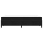 vidaXL Cadre de lit avec matelas Noir 120 x 200 cm tissu