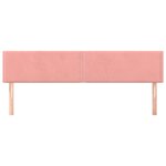 vidaXL Têtes de lit 2 Pièces Rose 80x5x78/88 cm Velours