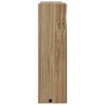 vidaXL Armoire de salle de bain à miroir avec LED chêne 45x13x52 cm